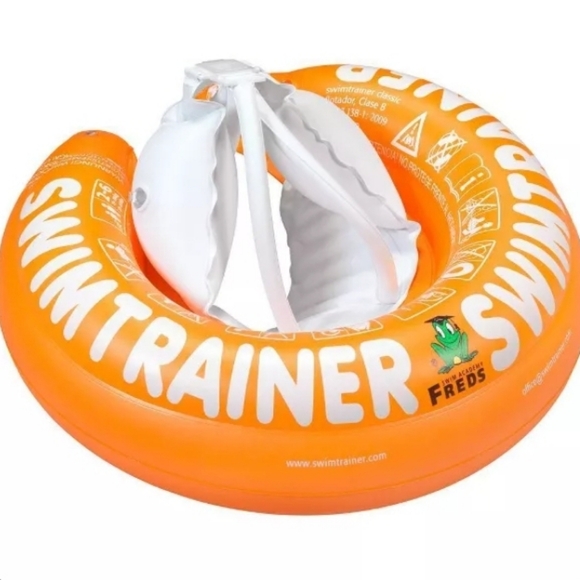 FREDS SWIM ACADEMY SWIMTRAINER Classic Orange, Baby Pool Float Ring for Toddlers - Picture 8 of 8
